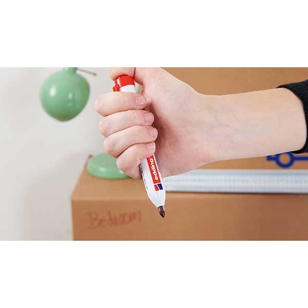 Marker permanent cu mecanism EDDING 11, 1.5-3 mm, cu mecanism, negru