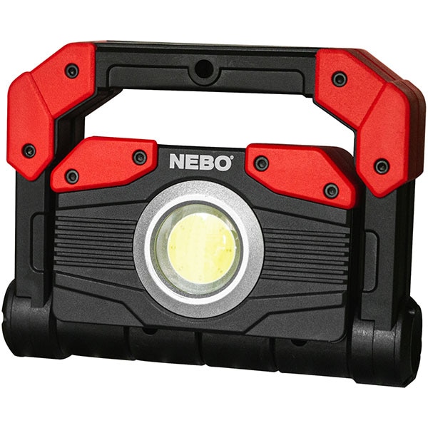 Lampa de lucru LED NEBO Omni 2000 NE0015, 2000 lumeni, IP54, Acumulator 4000 mAh, rosu-negru
