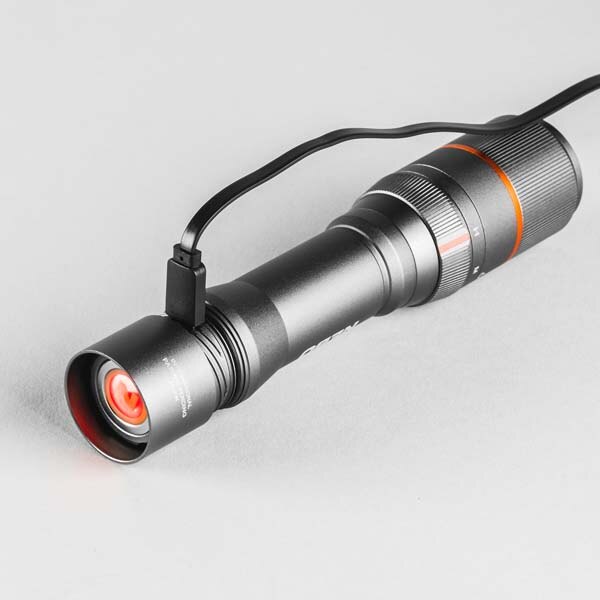 Lanterna LED NEBO Newton 1000 NEB-FLT-0018-G, 1000 lumeni, Acumulator 2000mAh, gri
