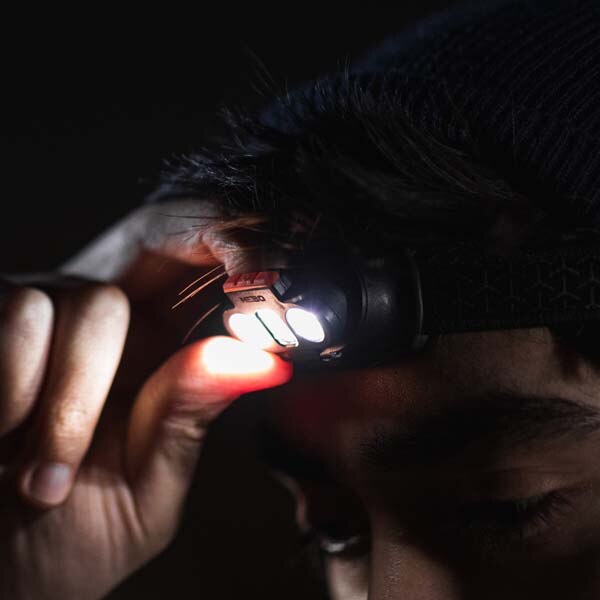 Lanterna LED frontala NEBO Einstein 1000 NEB-HLP-0007-G, 1000 lumeni, Acumulator 2200mAh, negru