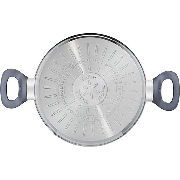 Set vase TEFAL Daily Cook G713SB45, 11 piese, 16- 28cm, otel, argintiu