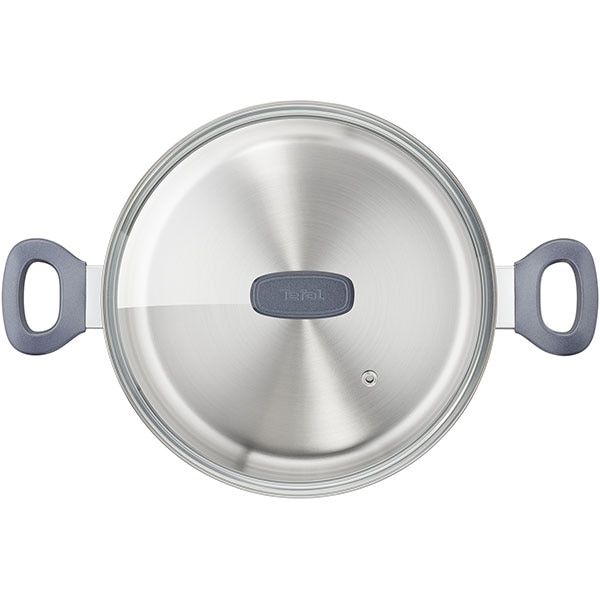 Set vase TEFAL Daily Cook G713SB45, 11 piese, 16- 28cm, otel, argintiu