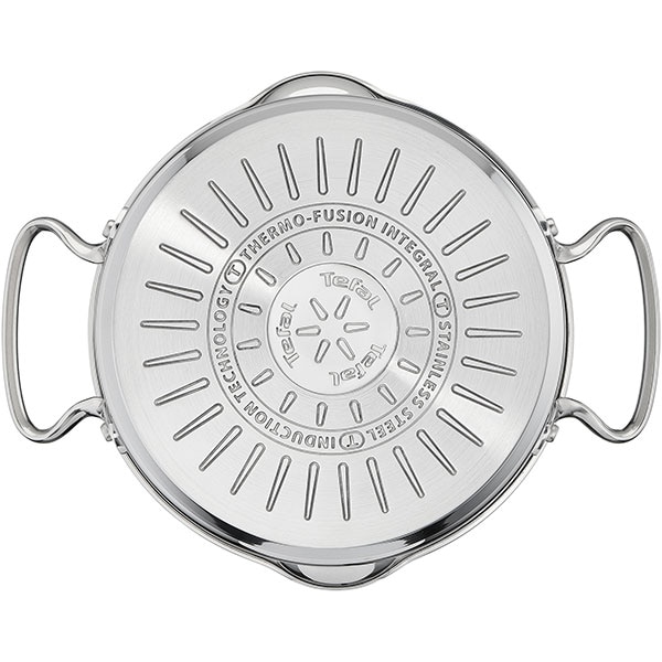 Set vase TEFAL Duetto Plus G719S734, 7 piese, 16-24cm, 1.5-5l, otel, argintiu