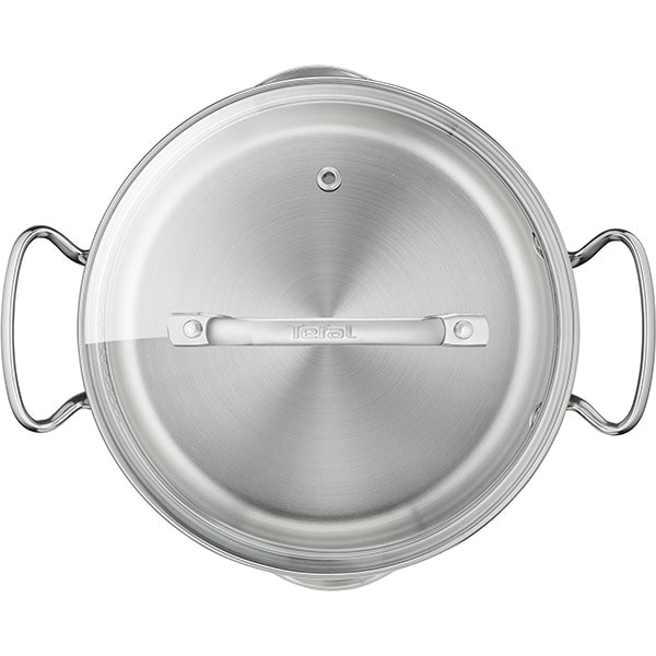 Set vase TEFAL Duetto Plus G719S734, 7 piese, 16-24cm, 1.5-5l, otel, argintiu