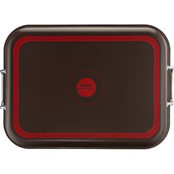 Tava de copt TEFAL Succes J1605902, 37x27cm, aluminiu, negru