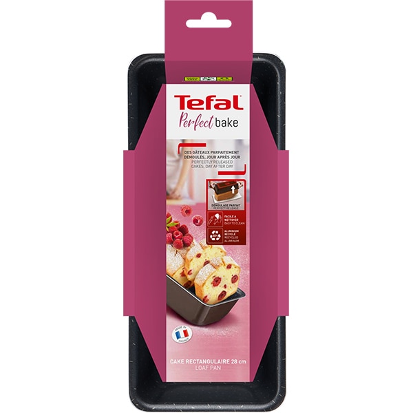 Forma de copt TEFAL PerfectBake J5547302, 28cm, aluminiu, negru