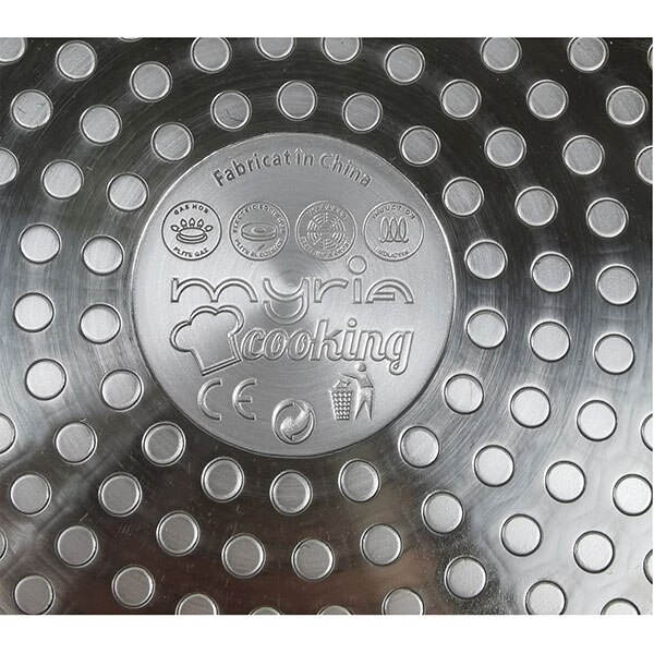 Cratita cu capac MYRIA MY4426, 2.8l, 20cm, aluminiu, negru