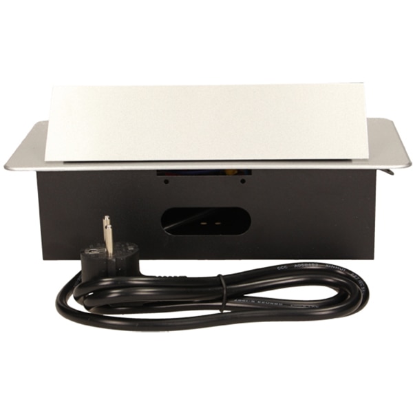 Prelungitor ORNO OR-AE-1337/G(GS), 3 prize, 1.5m, montaj incastrabil, negru