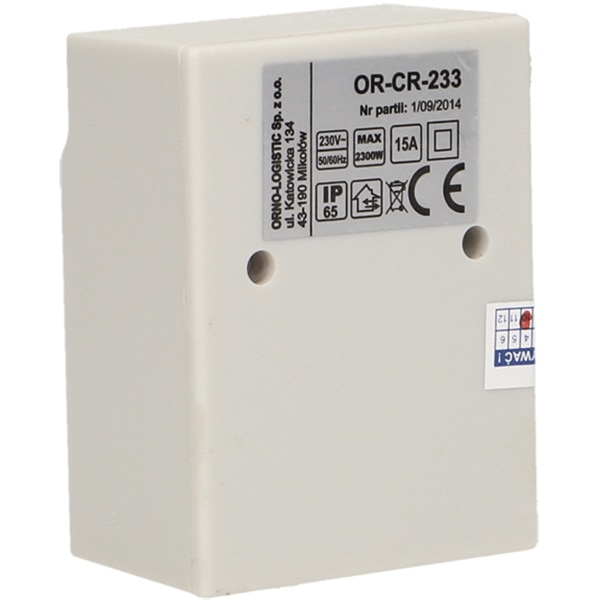 Senzor crepuscular ORNO OR-CR-233, cu sonda externa, IP65, alb