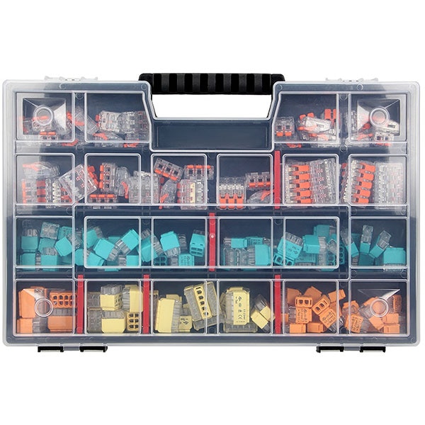 Set conectori electrici si cleme ORNO OR-SZ-8008, 151 piese, multicolor