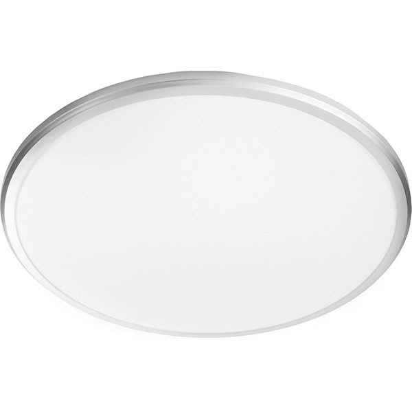 Plafoniera LED PHILIPS SPRAY 8718699777333, 17W, 1500lm, lumina calda, argintiu