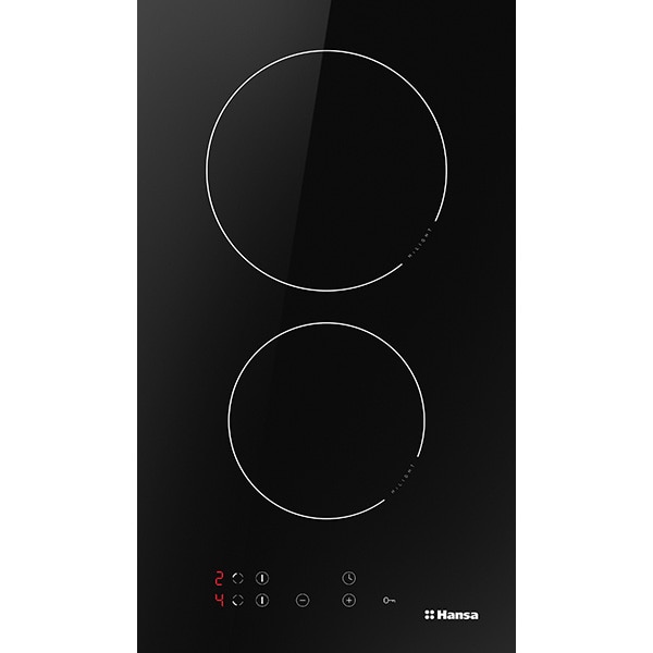Plita incorporabila HANSA BHC36106, Vitroceramica, 2 arzatoare, Touch Control, negru