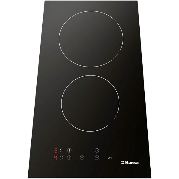 Plita incorporabila HANSA BHC36106, Vitroceramica, 2 arzatoare, Touch Control, negru