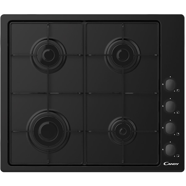 Plita incorporabila CANDY CHW6LBB, Gaz, 4 arzatoare, negru