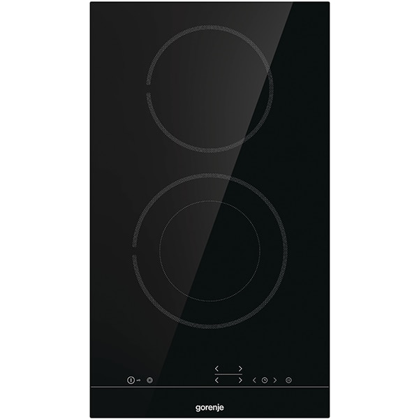 Plita incorporabila GORENJE ECT322BSC, Vitroceramica, 2 arzatoare, Touch Control, negru