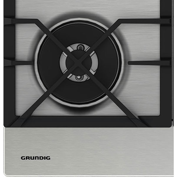 Plita incorporabila GRUNDIG GIGA6234260XE, Gaz, 4 arzatoare, Wok, inox