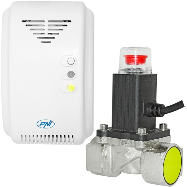 Kit senzor gaz PNI SH200 si electrovalva 3/4 Inch