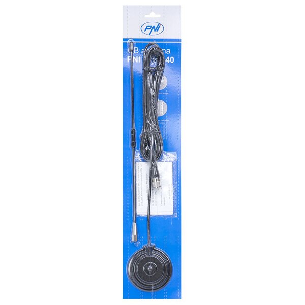 Antena CB PNI Extra 40, cu magnet inclus, 45 cm, SWR 1.0