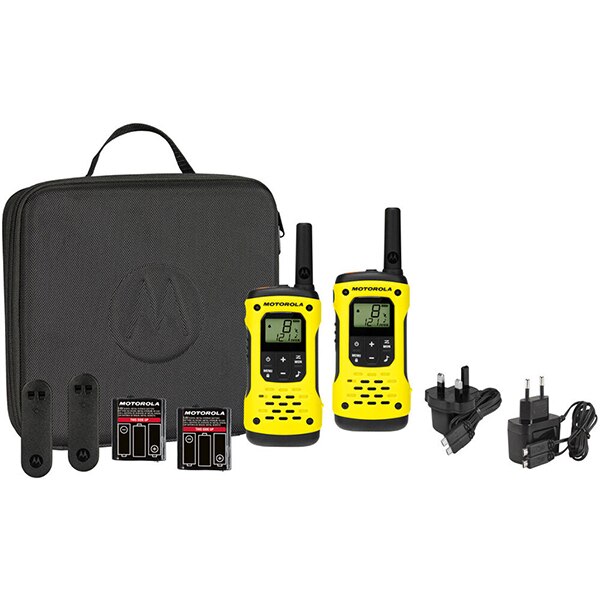 Statie radio PMR portabila MOTOROLA TLKR T92 H2O IP67, 2buc, galben