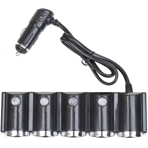 Splitter bricheta auto PNI Lighter 04, 4 porturi, 2 x USB, negru