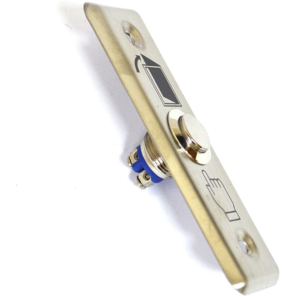 Buton de acces SILVERCLOUD PB303, incastrabil, gri metalic