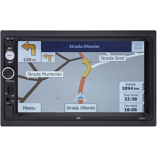 Media receiver auto PNI V8270, 4 x 50W, Bluetooth, GPS, USB