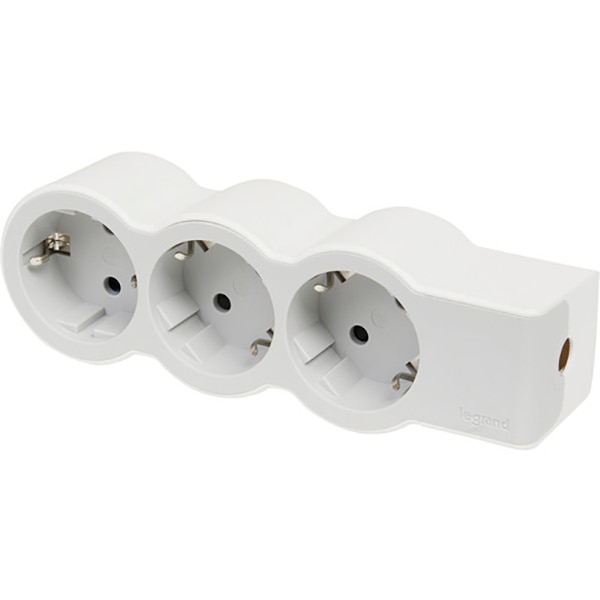Multipriza LEGRAND L694573, 3 prize, alb-gri deschis