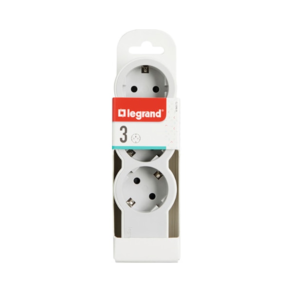 Multipriza LEGRAND L694573, 3 prize, alb-gri deschis