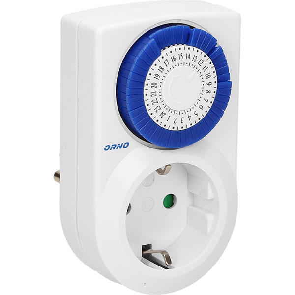 Priza programabila ORNO OR-PRE-427(GS), 3500W, 16A, alb