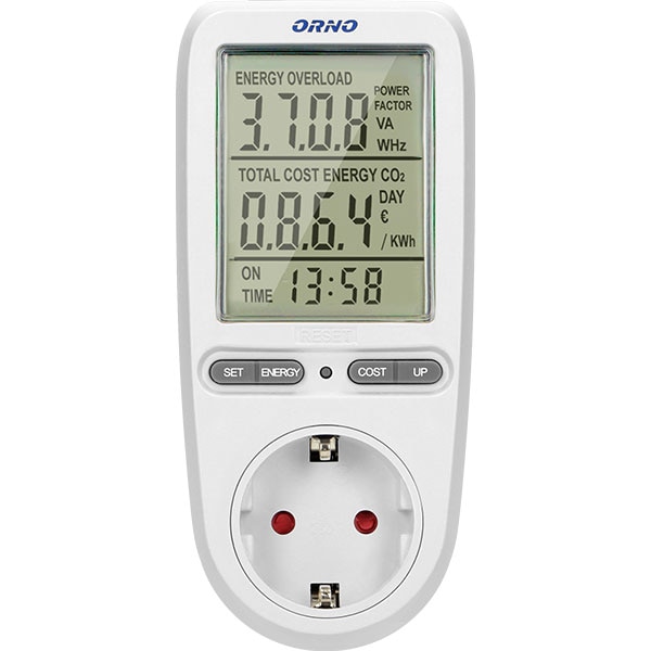 Priza programabila ORNO OR-WAT-435(GS), 3680W, 16A, alb