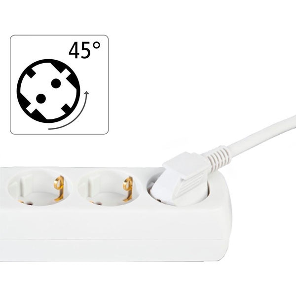 Prelungitor HAMA R9108815, 3 prize Schuko, 5m, intrerupator, alb
