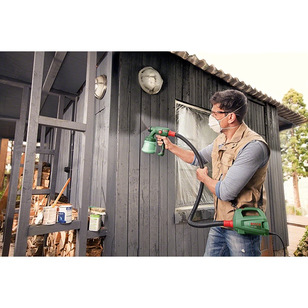 Pistol de vopsit Bosch PFS 1000 0603207000, 410W, rezervor 800ml, capacitate pompare 100ml/min, lungime furtun 1.3m + duza pentru vopsele