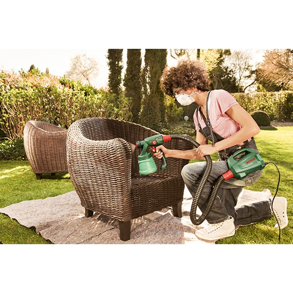 Pistol de vopsit Bosch PFS 1000 0603207000, 410W, rezervor 800ml, capacitate pompare 100ml/min, lungime furtun 1.3m + duza pentru vopsele