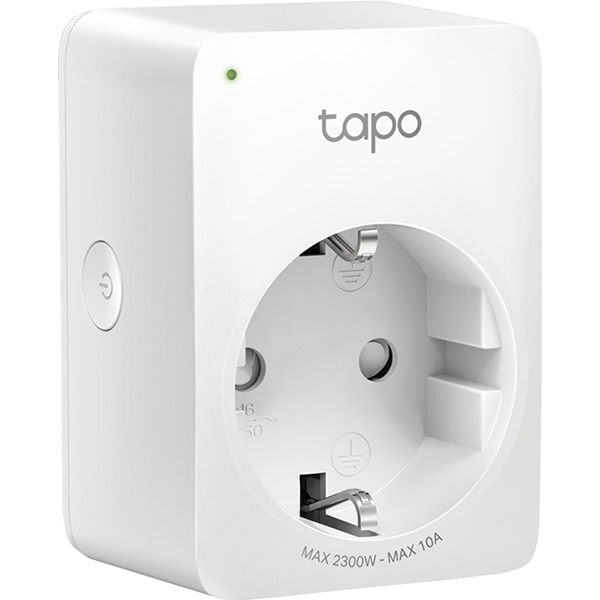 Priza inteligenta TP-LINK Tapo P100, Wi-Fi, 2300W, 10A, alb