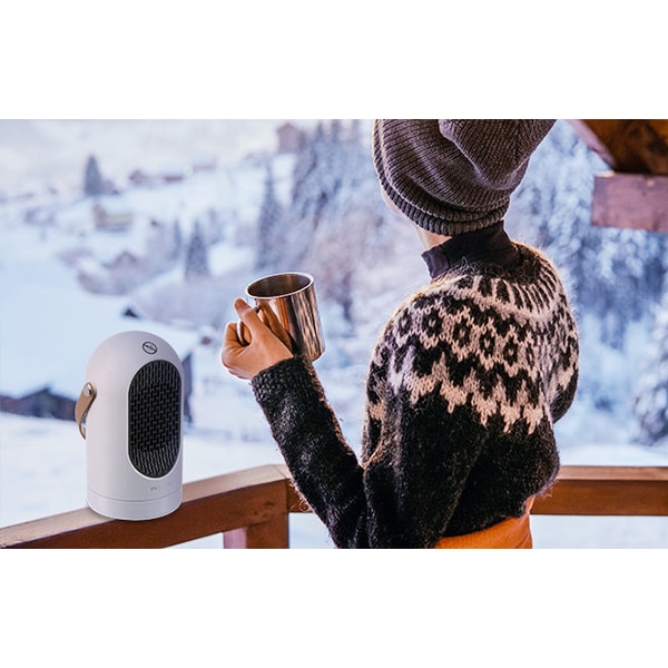 Aeroterma portabila ROVUS 110073314, 400W, alb