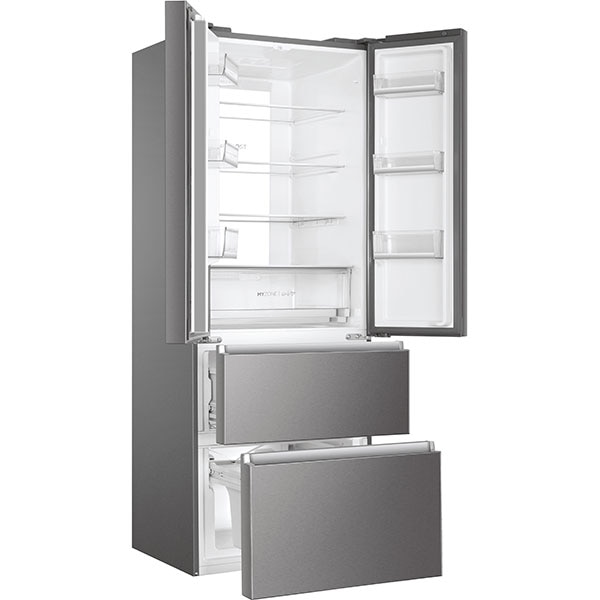 Side By Side HAIER HB17FPAAA, No Frost, 446 l, H 190 cm, Clasa E, inox