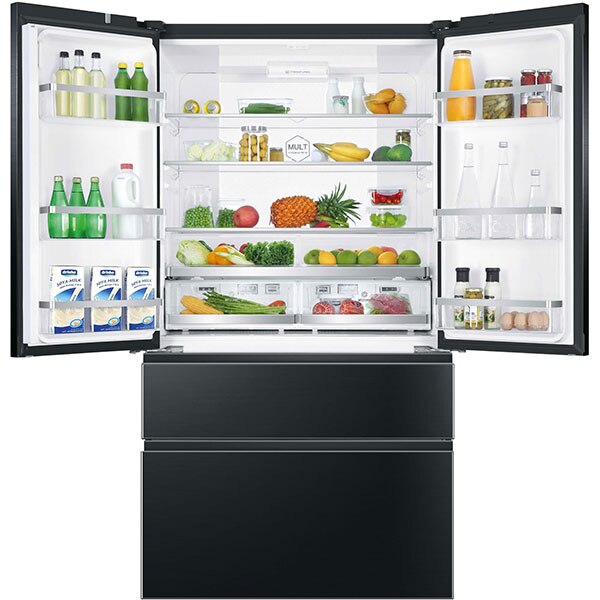 Side By Side HAIER HB26FSNAAA, No Frost, 750 l, H 190 cm, Clasa E, negru