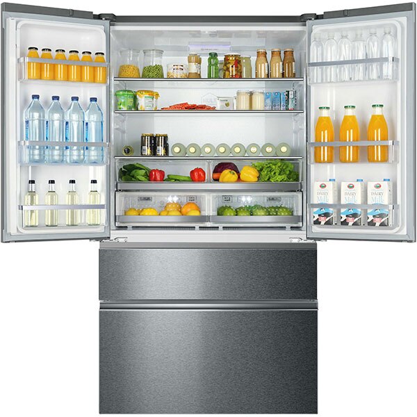 Side By Side HAIER HB26FSSAAA, No Frost, 750 l, H 190 cm, Clasa E, inox