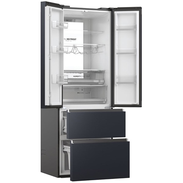 Side by Side HAIER HFW7720ENMB, No Frost, 477 l, H 201 cm, Clasa E, negru