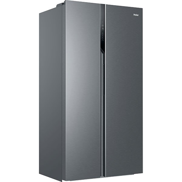 Side By Side HAIER HSR3918ENPG, No Frost, 528 l, H 178 cm, Clasa E, argintiu