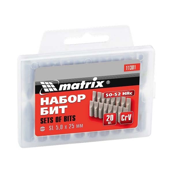 Set biti MTX PH2 x 25 mm, cutie de plastic, 20 piese