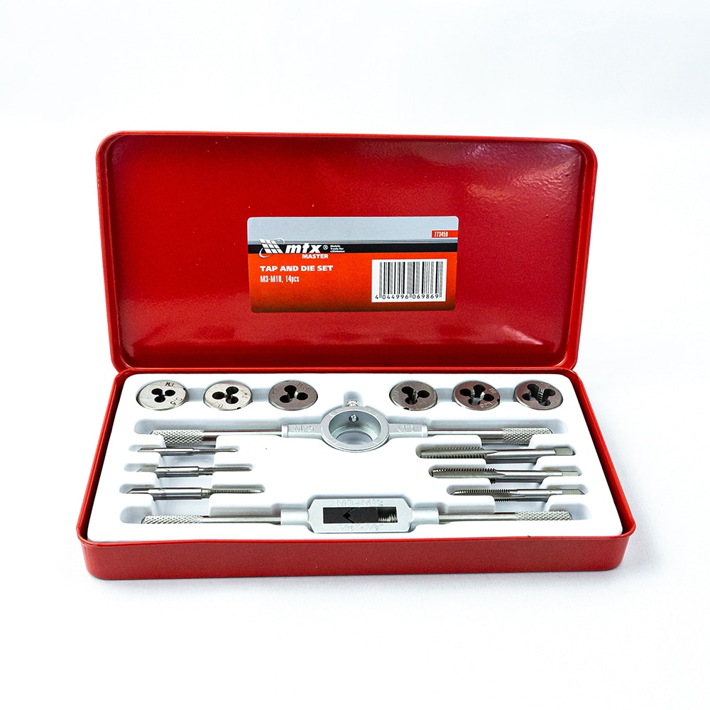 Set filiere si tarozi MTX, M3-M10, 14 piese