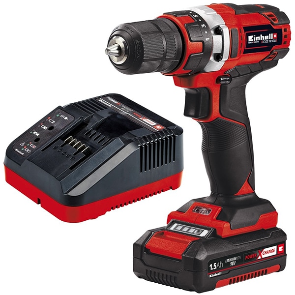 Masina de gaurit si insurubat (bormasina) EINHELL TC-CD 18/35 Li, 18V, 1.5Ah, 550RPM, 35Nm, 21 trepte de torsiune