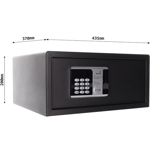 Seif hotel ROTTNER Premium Lap, Inchidere electronica RFID, 435 x 200 x 370 mm, antracit