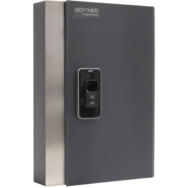 Depozitar chei ROTTNER Key Pro 24, Amprenta digitala, 265 x 385 x 60 mm, antracit