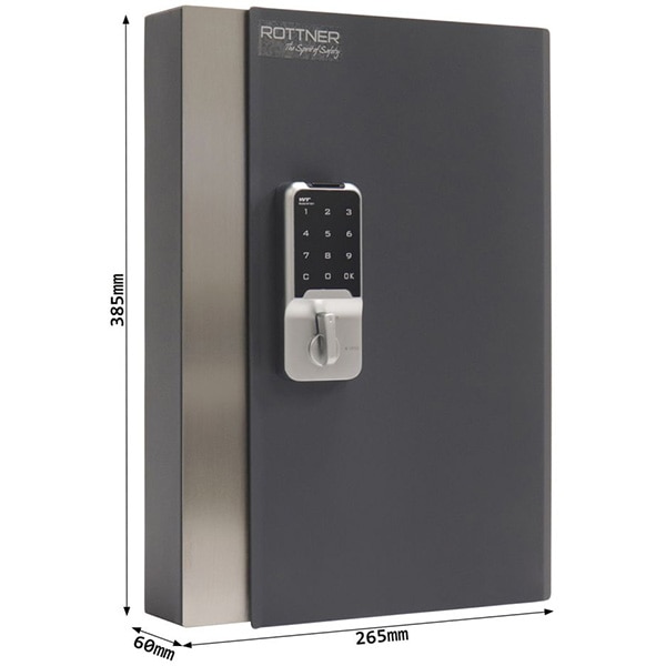 Depozitar chei ROTTNER Key Home 24, Inchidere electronica, 265 x 385 x 60 mm, antracit