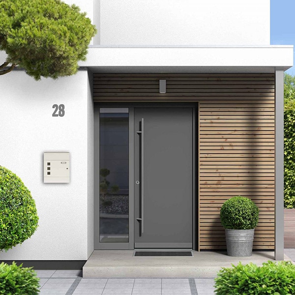 Cutie postala ROTTNER Globe, inchidere cheie, 361 x 425 x 110mm, alb