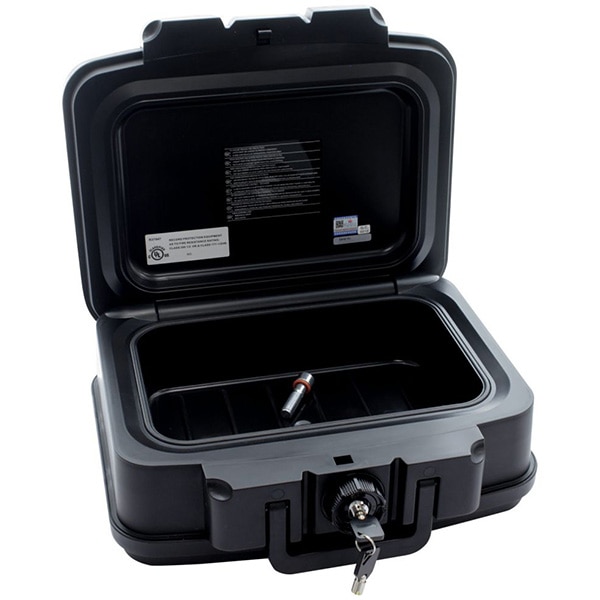 Caseta antifoc ROTTNER Fire Data Box 1, inchidere cheie, 382 x 165 x 324mm, negru
