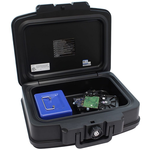 Caseta antifoc ROTTNER Fire Data Box 2, inchidere cheie, 440 x 165 x 370mm, negru