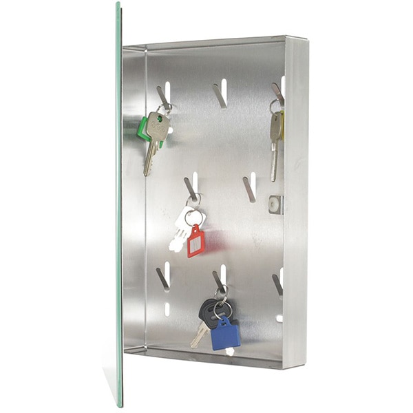 Caseta chei Rottner Key Glass, inchidere magnetica, 195 x 295 x 35mm, alb